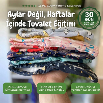 Pottyly® Tekrar Kullanılabilir Tuvalet Eğitim Külodu
